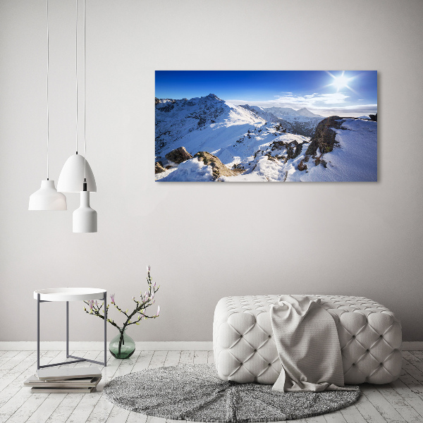 Canvas wall art Tatra peak