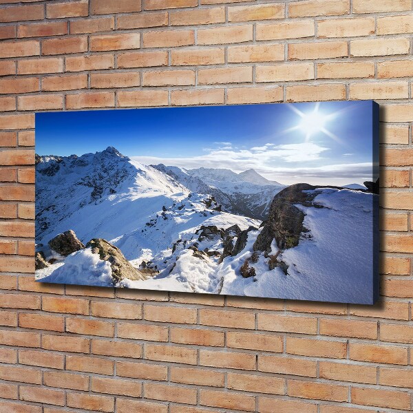 Canvas wall art Tatra peak