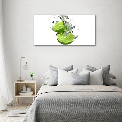 Canvas wall art Lime underwater