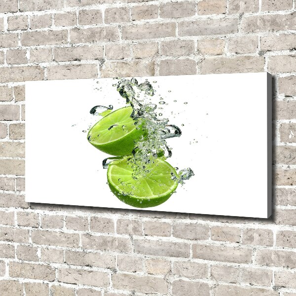 Canvas wall art Lime underwater