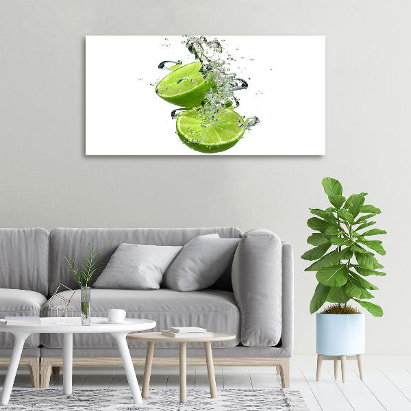 Canvas wall art Lime underwater