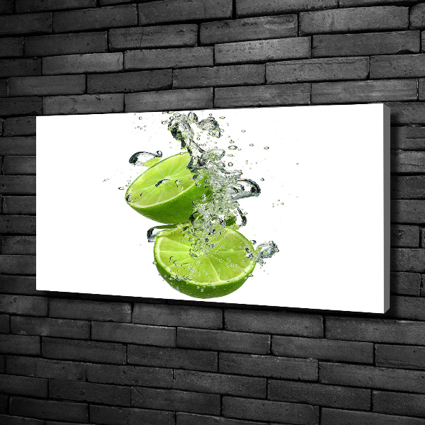 Canvas wall art Lime underwater