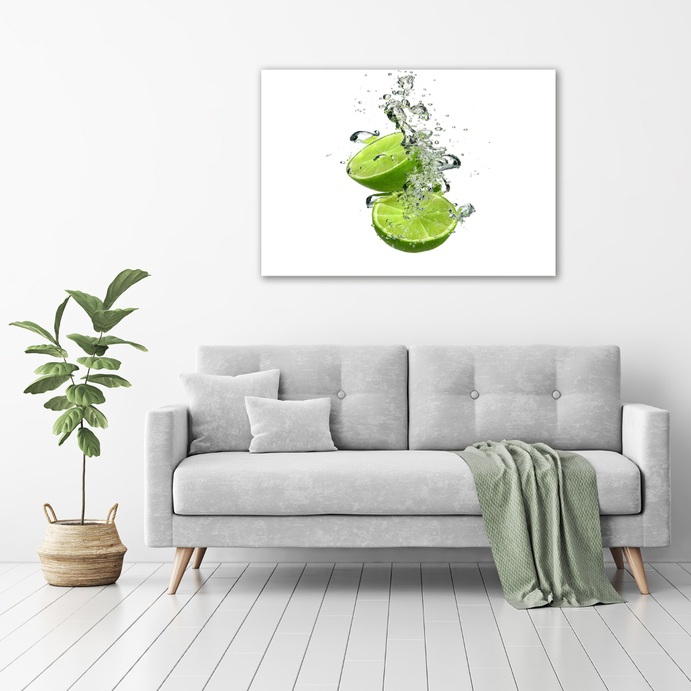 Canvas wall art Lime underwater