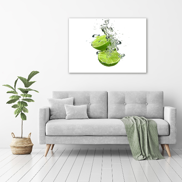 Canvas wall art Lime underwater