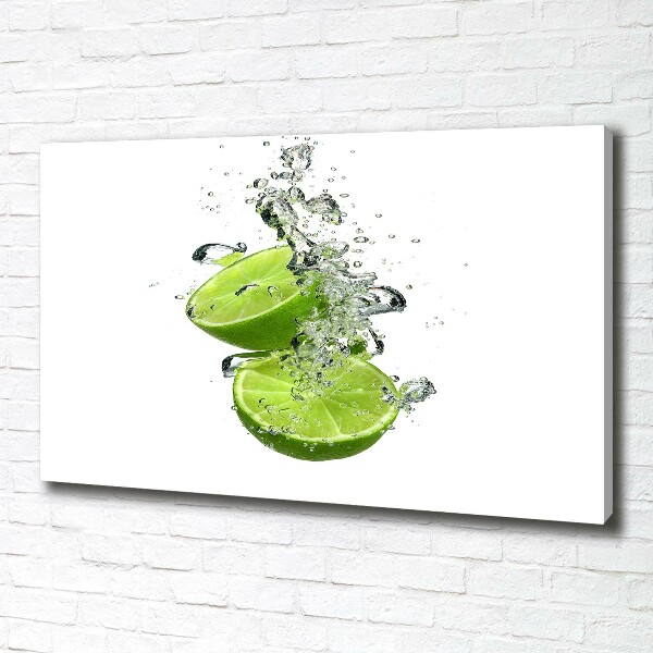 Canvas wall art Lime underwater