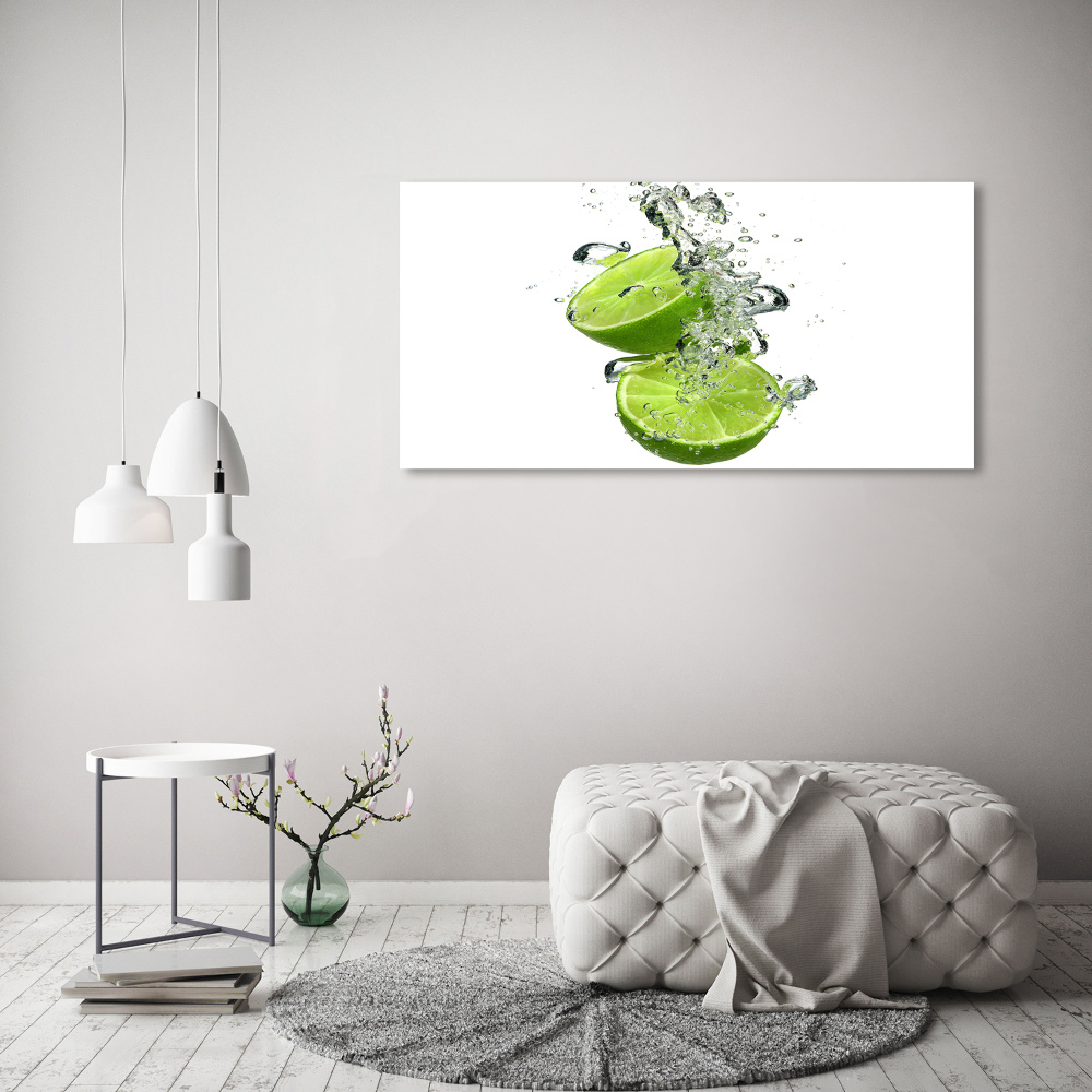 Canvas wall art Lime underwater