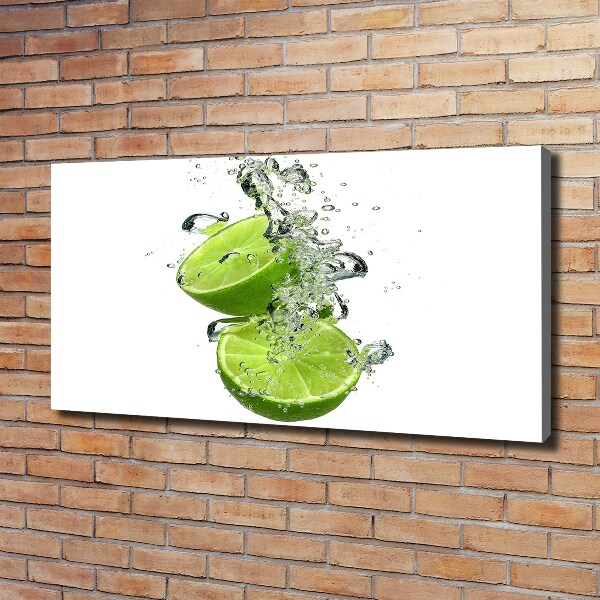 Canvas wall art Lime underwater