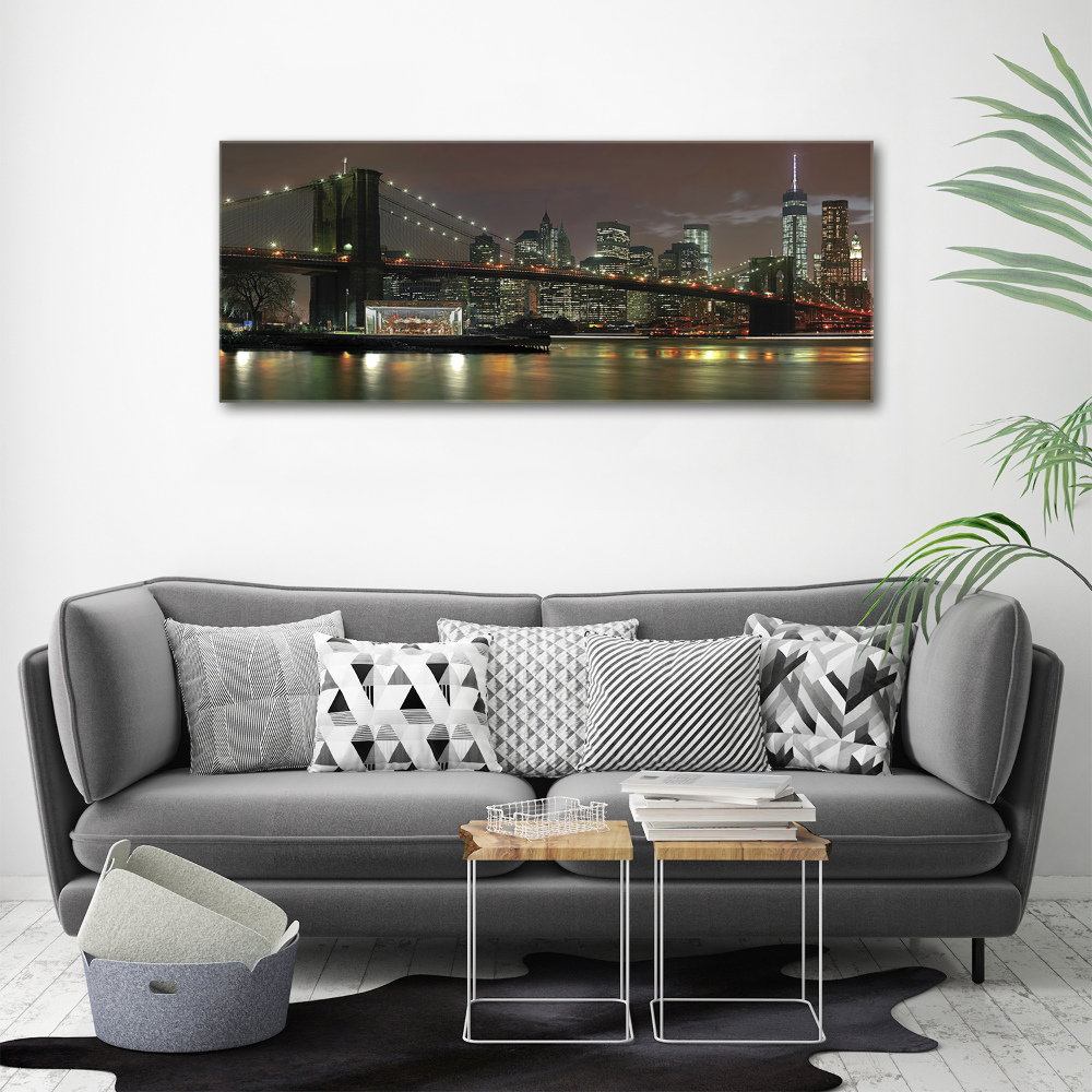 Canvas wall art New York at night