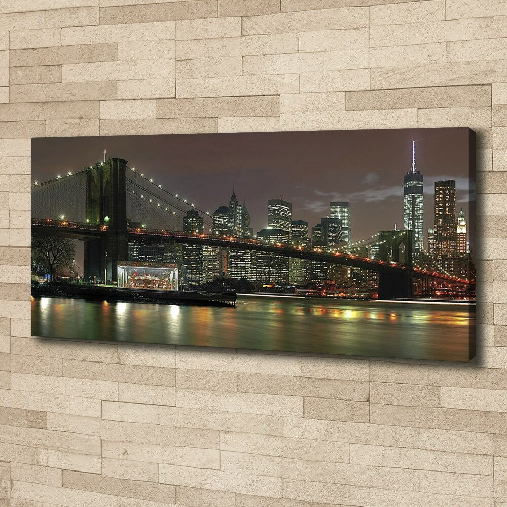 Canvas wall art New York at night