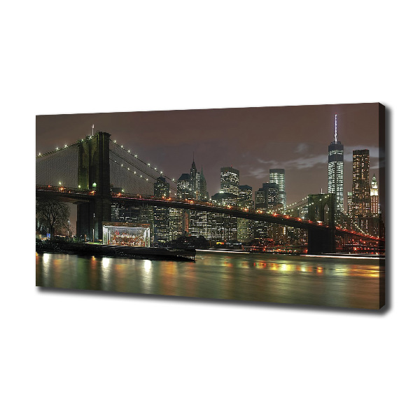 Canvas wall art New York at night