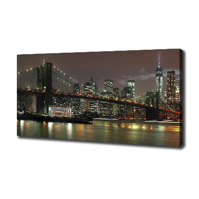 Canvas wall art New York at night