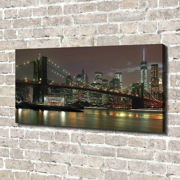 Canvas wall art New York at night