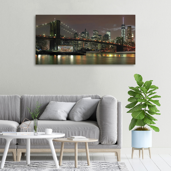 Canvas wall art New York at night