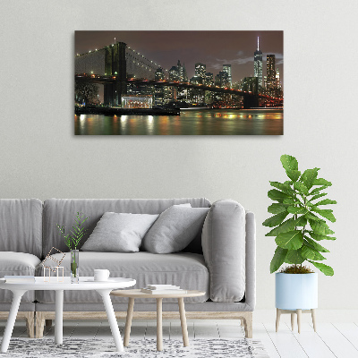 Canvas wall art New York at night