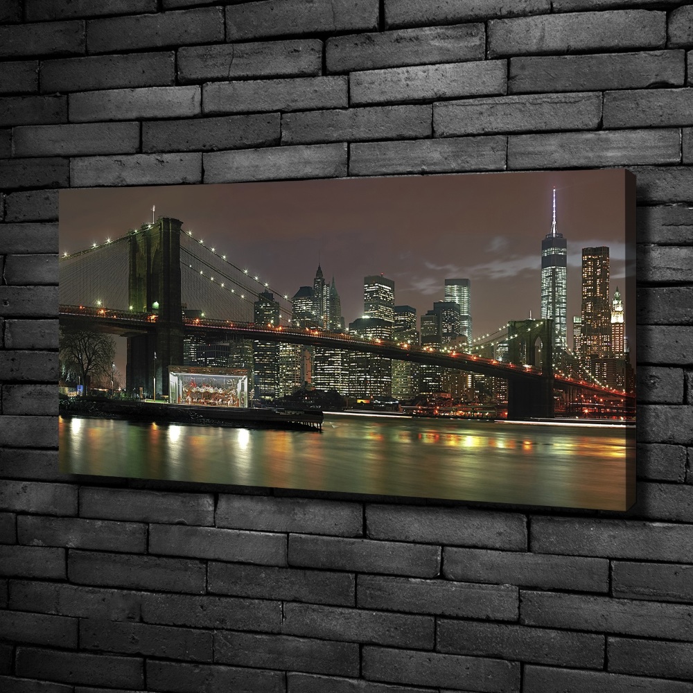 Canvas wall art New York at night