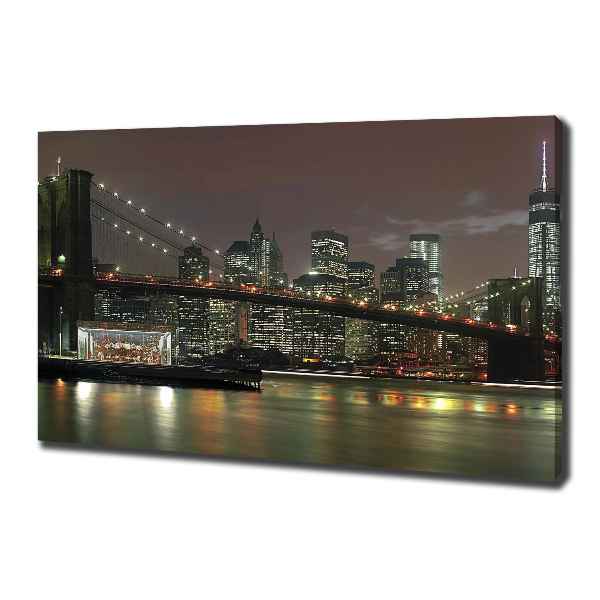 Canvas wall art New York at night