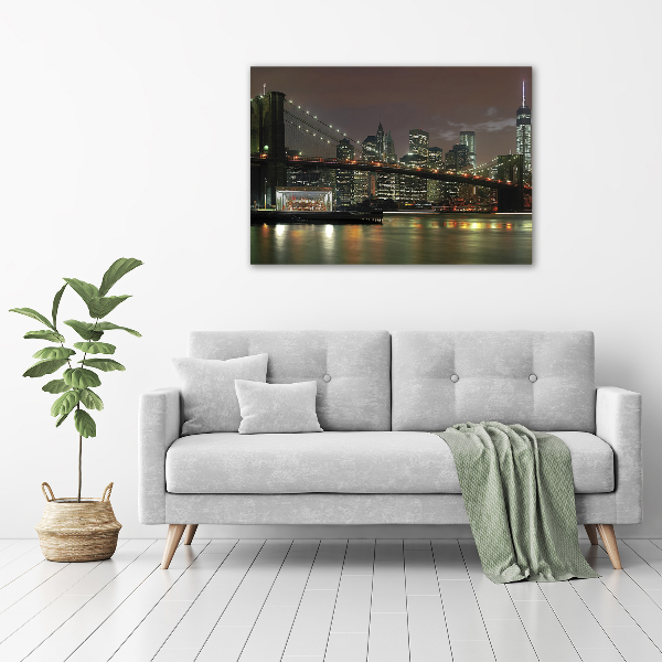 Canvas wall art New York at night