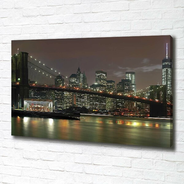 Canvas wall art New York at night