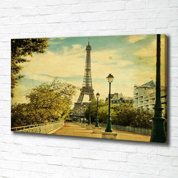 Canvas wall art Eiffel Paris tower