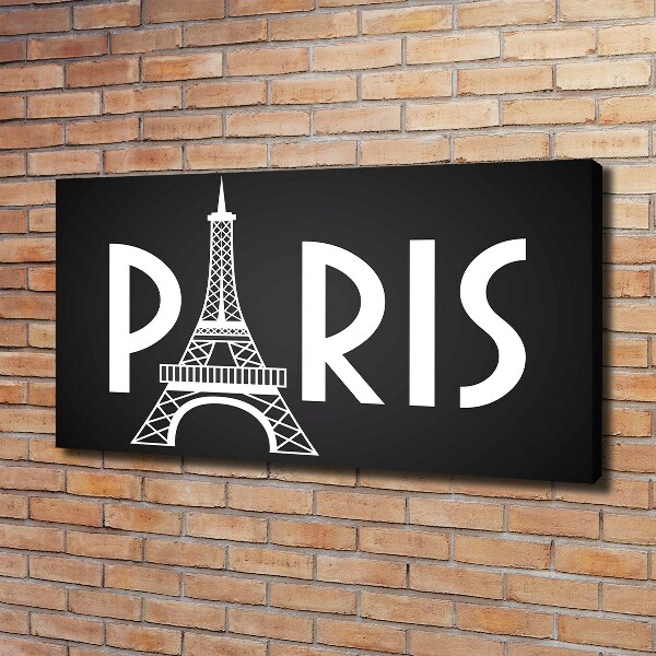 Canvas wall art Paris