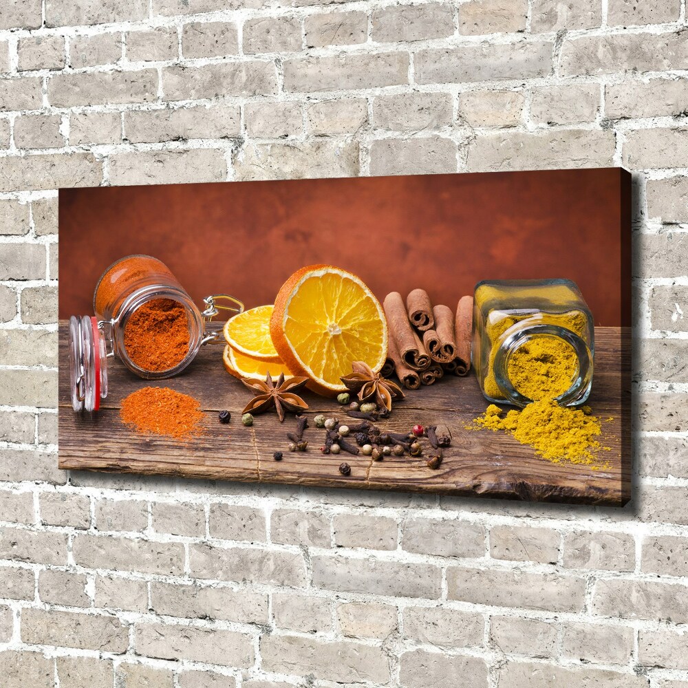 Canvas wall art A mixture of spices