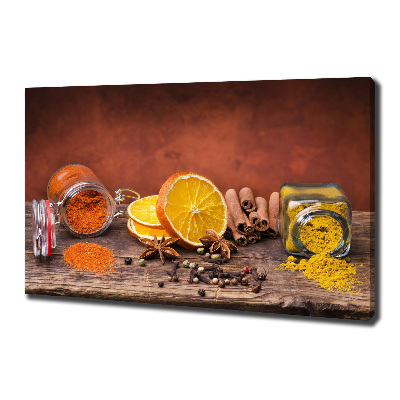 Canvas wall art A mixture of spices