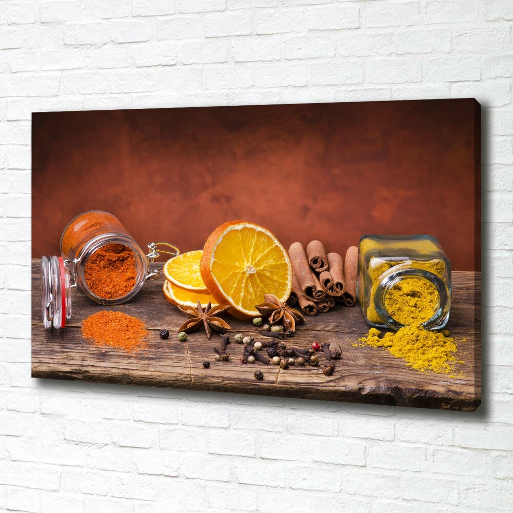 Canvas wall art A mixture of spices