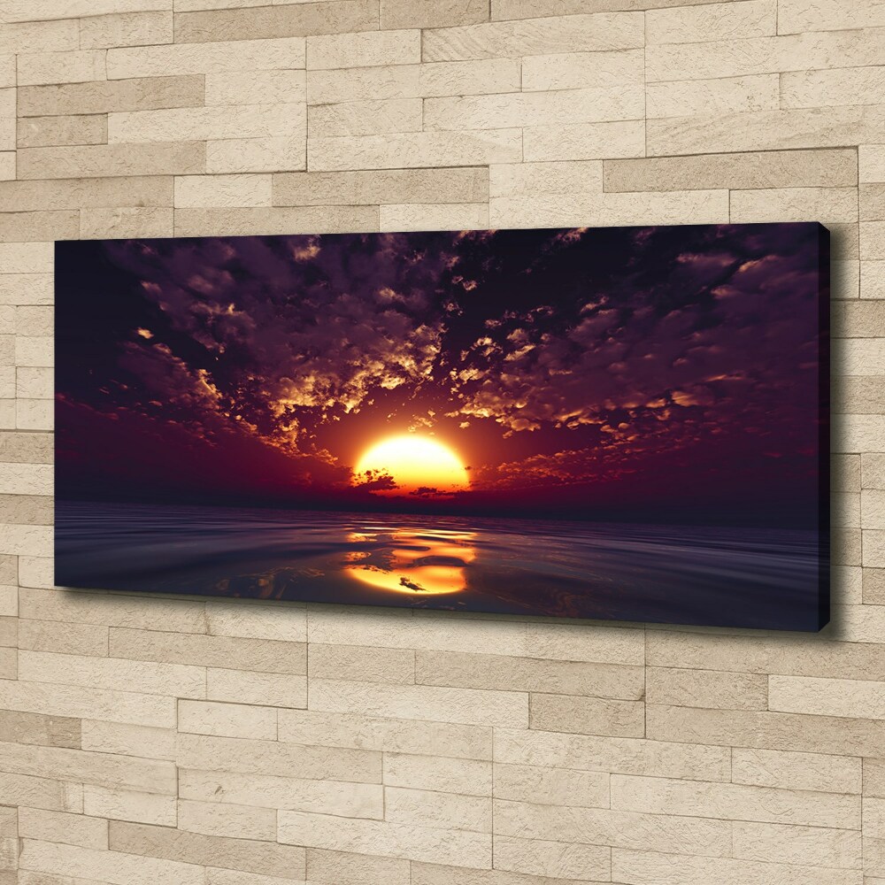 Canvas wall art Sunset