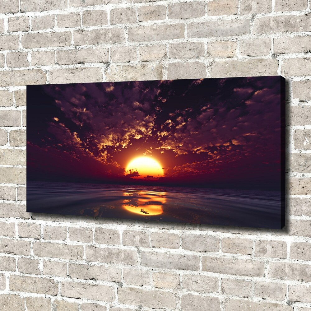 Canvas wall art Sunset