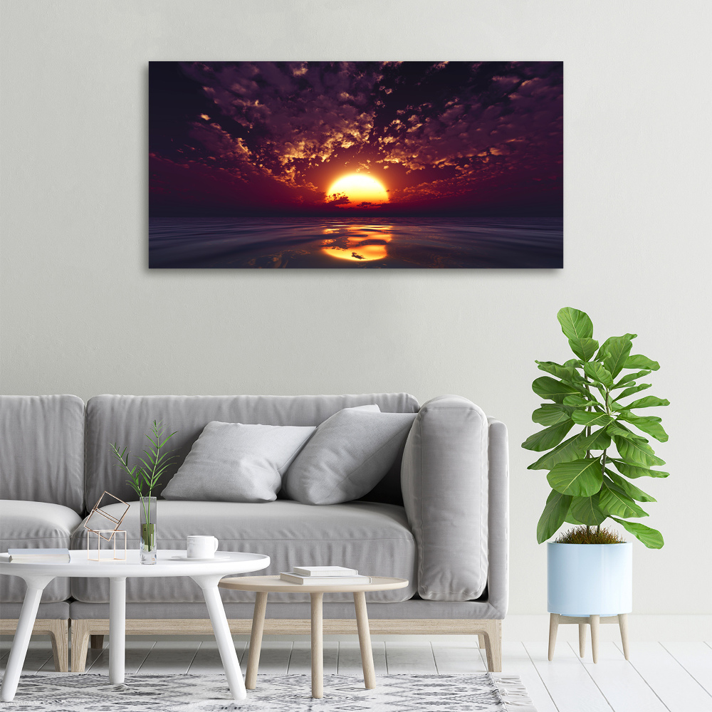 Canvas wall art Sunset