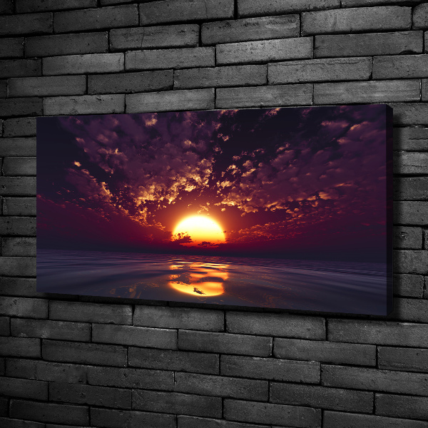 Canvas wall art Sunset