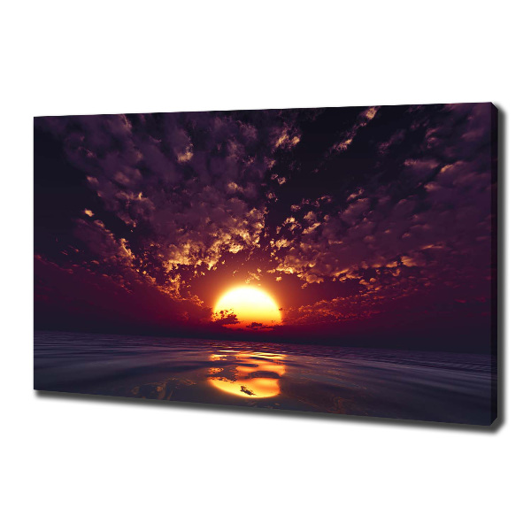 Canvas wall art Sunset