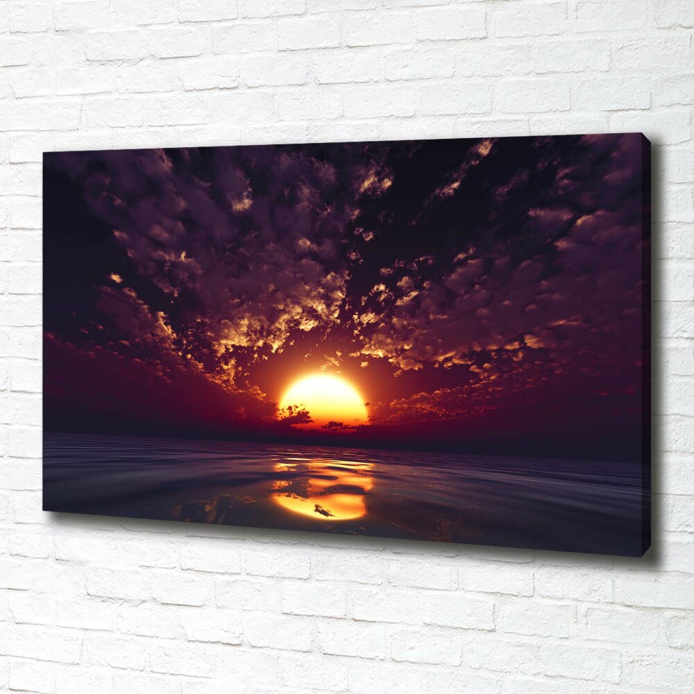 Canvas wall art Sunset