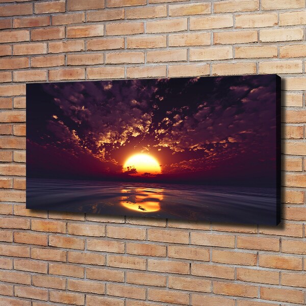 Canvas wall art Sunset