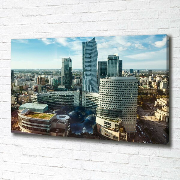 Canvas wall art Warsaw Poland