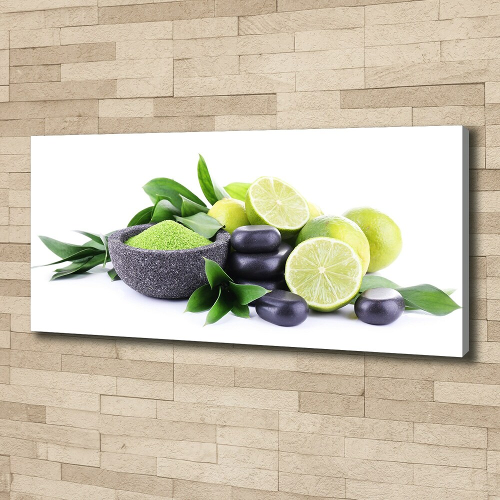 Canvas wall art Lime and stones