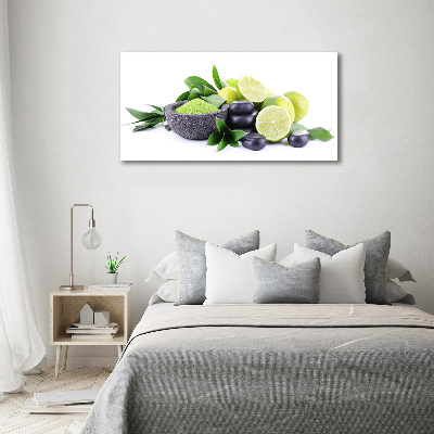 Canvas wall art Lime and stones