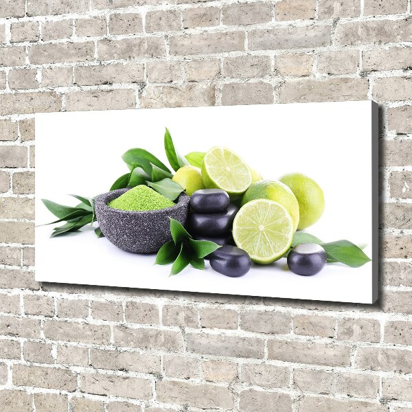 Canvas wall art Lime and stones