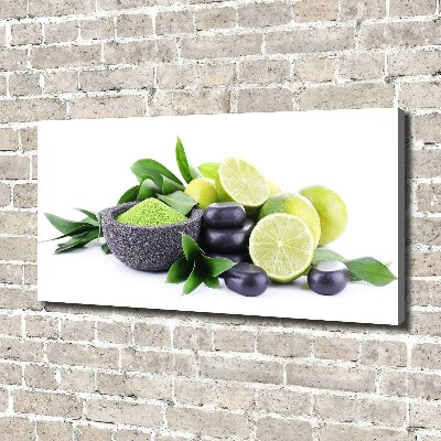 Canvas wall art Lime and stones