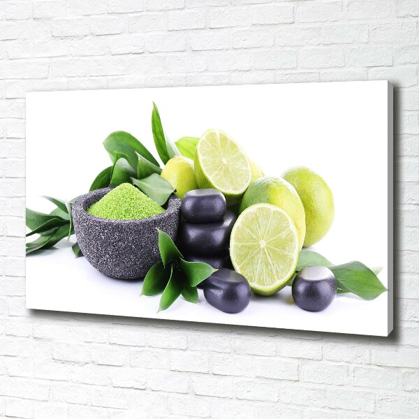 Canvas wall art Lime and stones