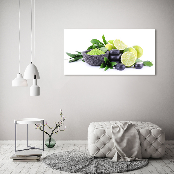 Canvas wall art Lime and stones