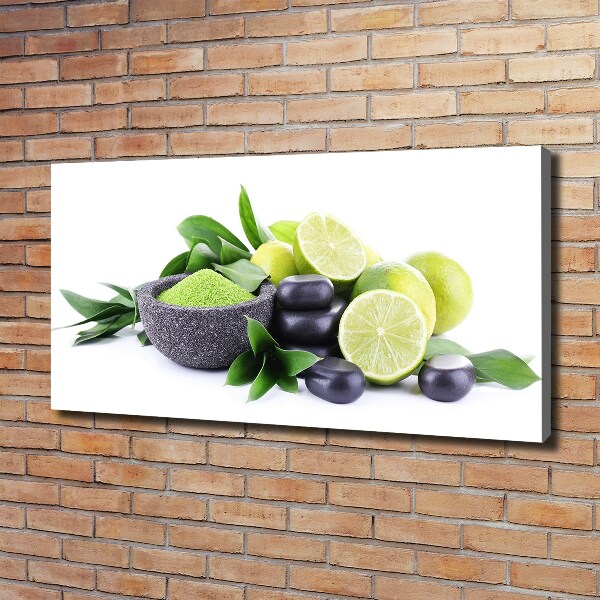 Canvas wall art Lime and stones