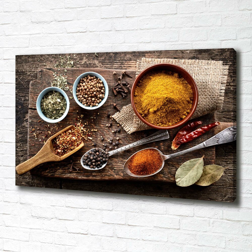 Canvas wall art A mixture of spices