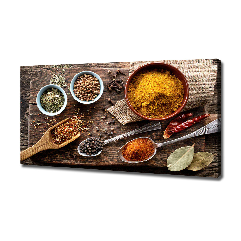 Canvas wall art A mixture of spices