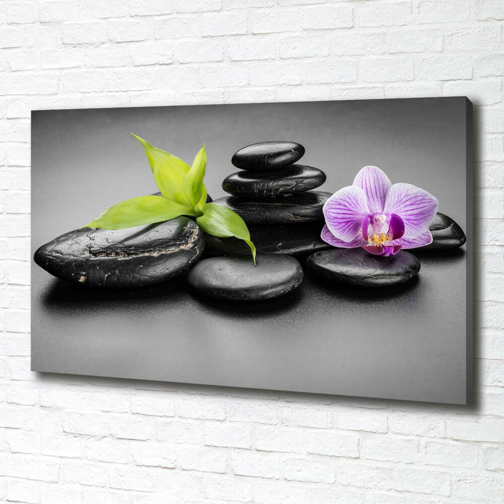 Canvas wall art Zen stones