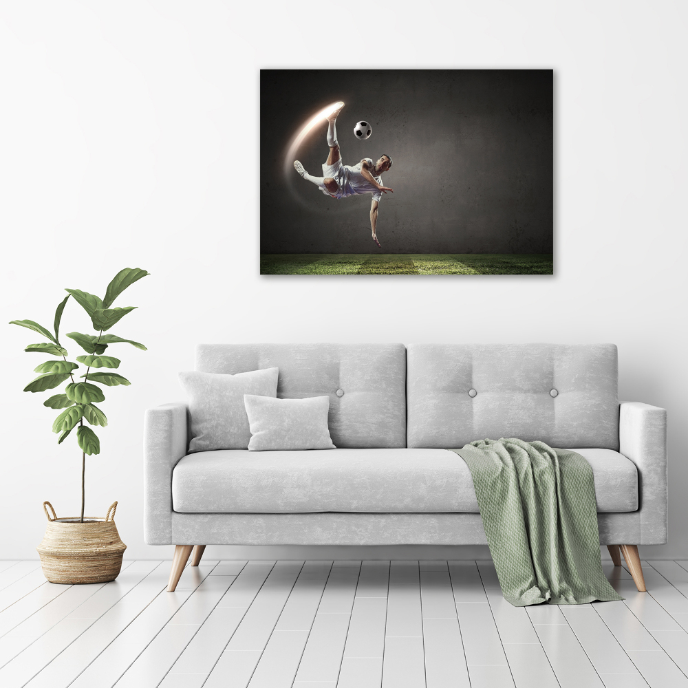 Canvas wall art Footballer