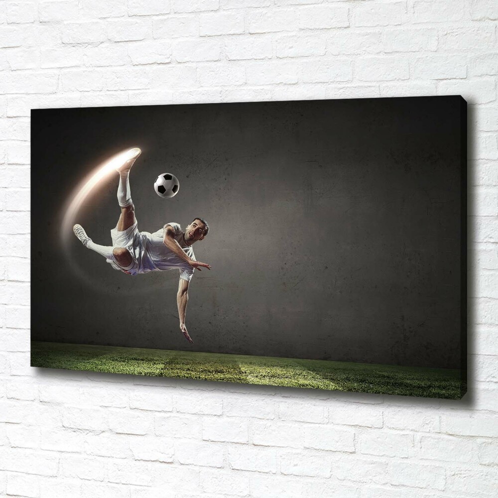 Canvas wall art Footballer