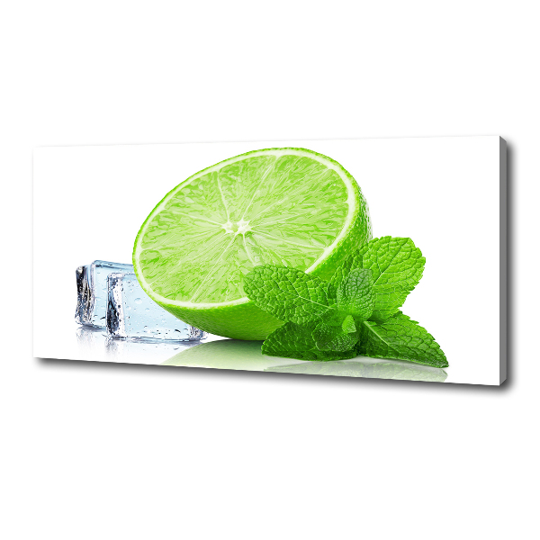 Canvas wall art Ice lime