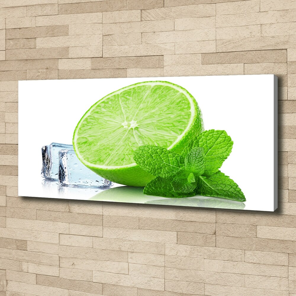 Canvas wall art Ice lime