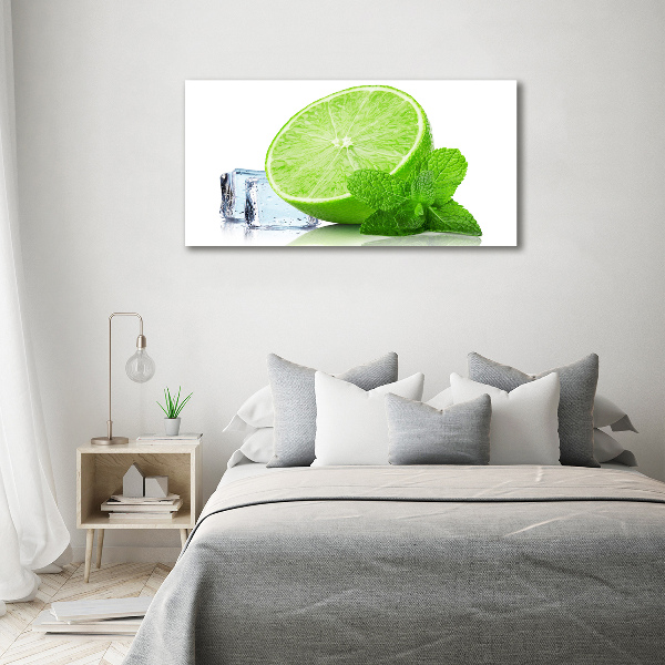 Canvas wall art Ice lime